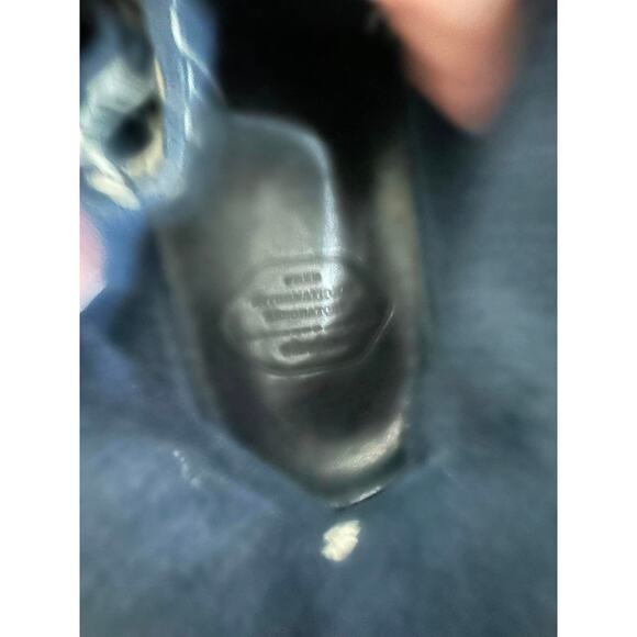 Visvim Navy Flynt Hi Sashiko Suede Sneakers Size 8 - Picture 9 of 10